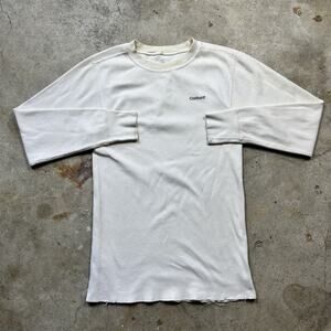 Off White Beige Carhartt Thermal Long Sleeve Shirt Size M